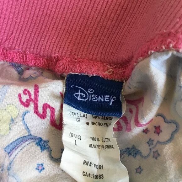 Disney Vintage Y2K VTG 2000s Tinker Bell McBling Graphic PJ Short Shorts Large - Picture 3 of 8